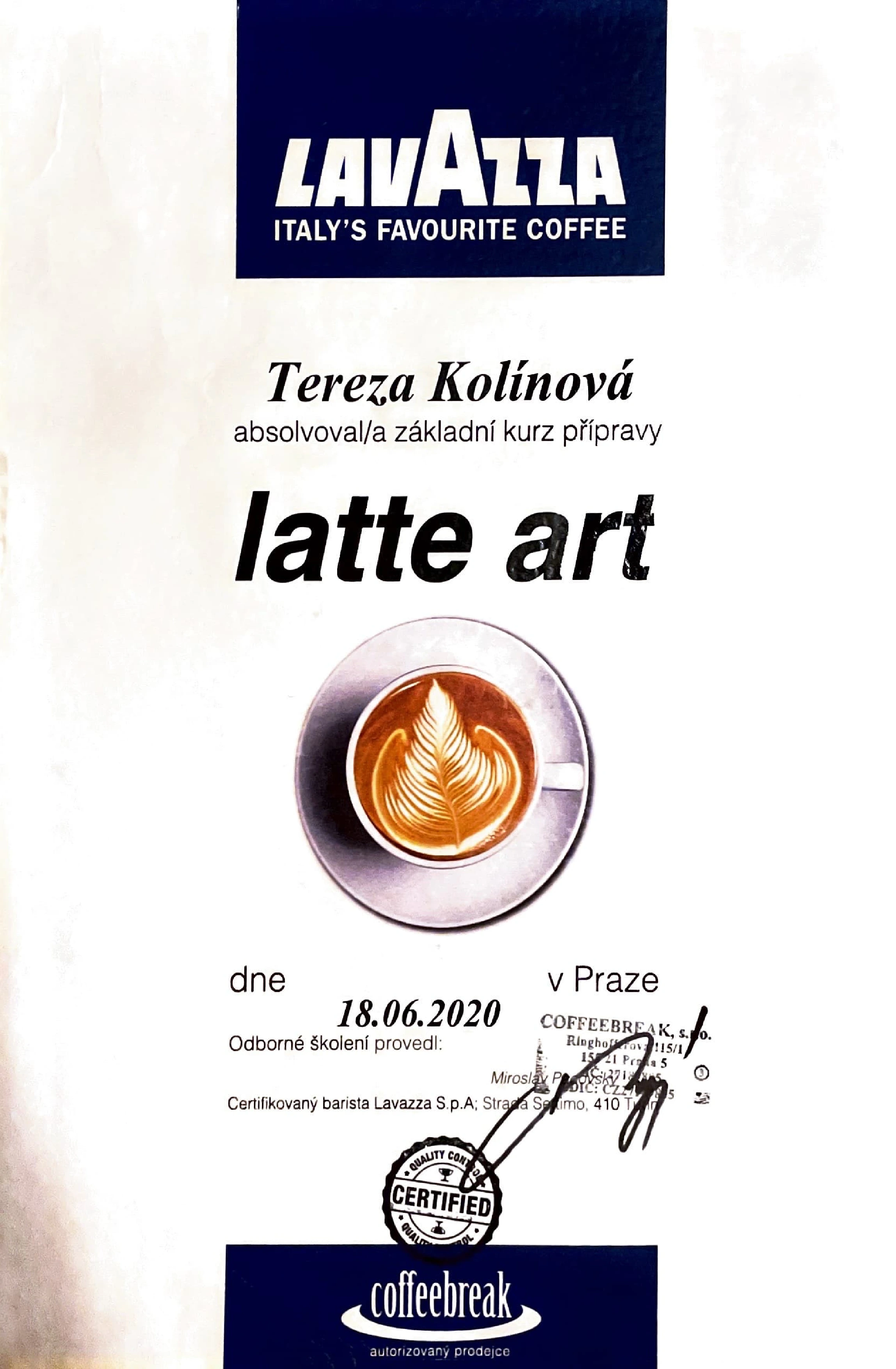 Certifikát 3